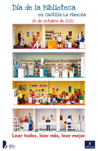 Cartel conmemorativo bibliotecas