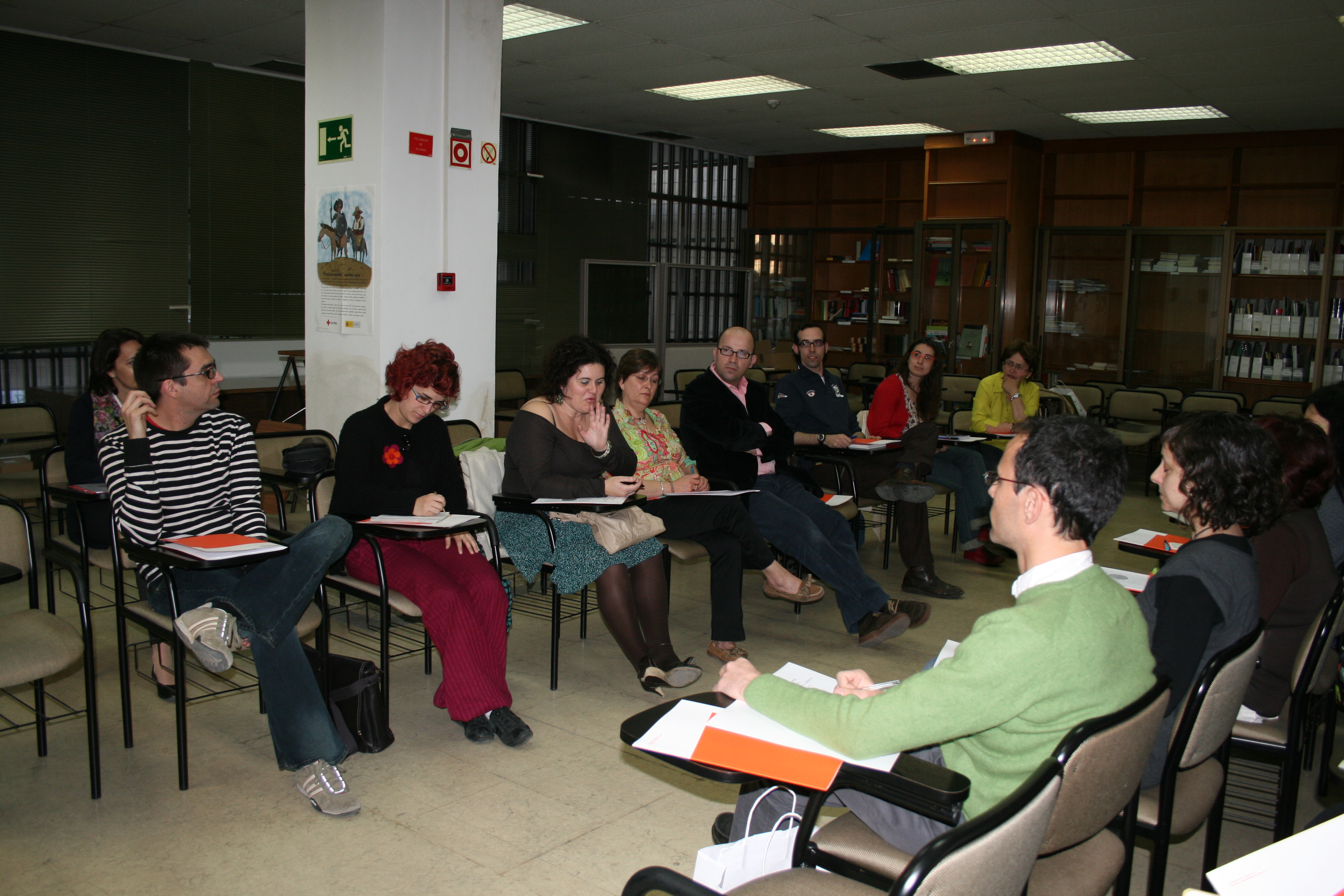 Un grupo de libreros del Club Kirico en unas jornadas formativas de 2009